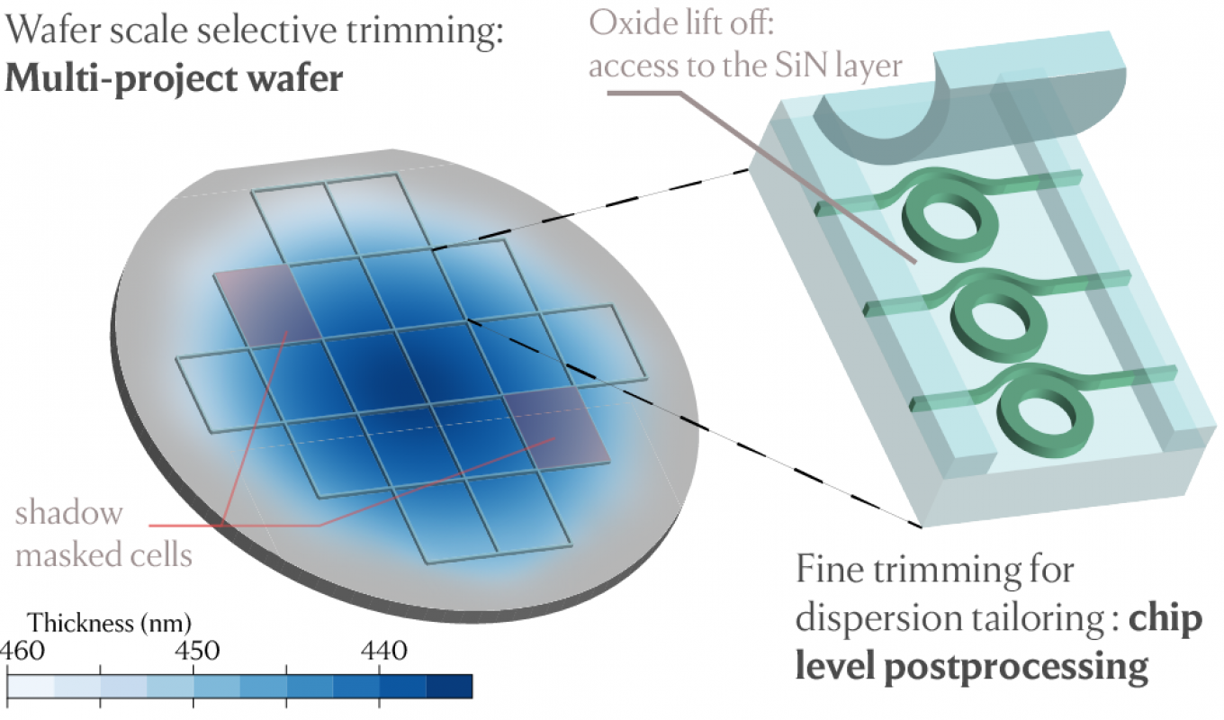 Hero image for post-processing for tailoring broadband Kerr soliton microcombs