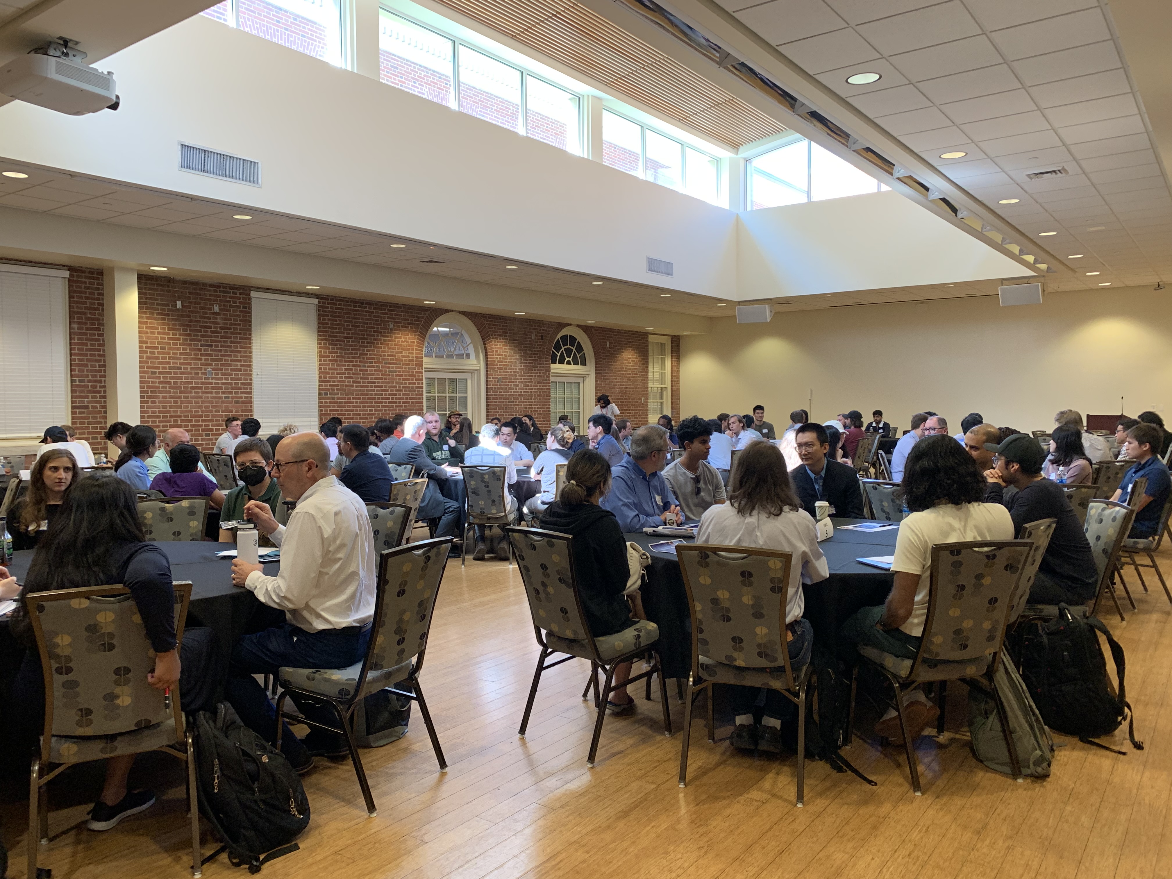 A networking workshop at the 2024 Quantum leap career nexus, where employers rotated between roundtable discussions with students and early career professionals.